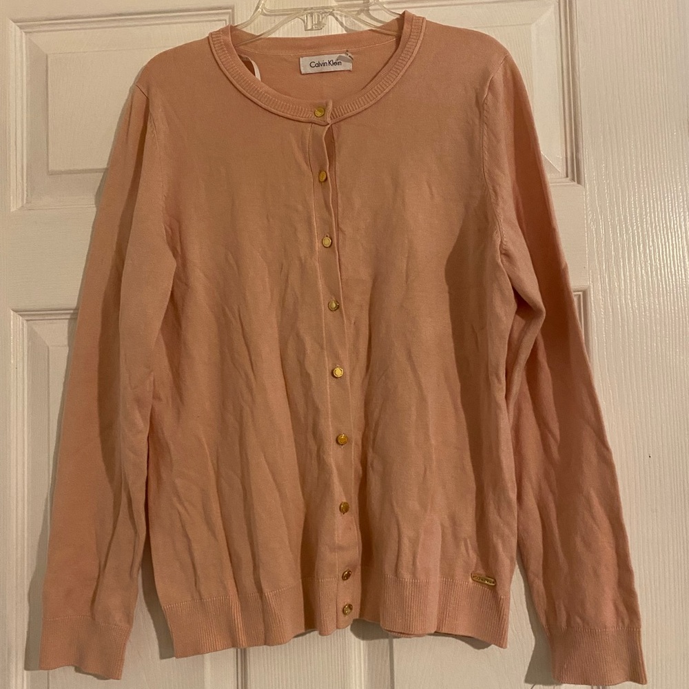 Calvin Klein button down sweater